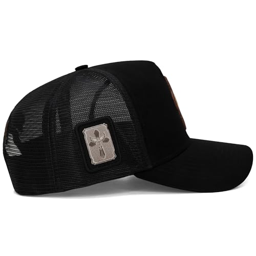 Image of Sacudido's | Trucker Cap Cross Rosary | Snapback Hats, Adjustable, Unisex, Faith