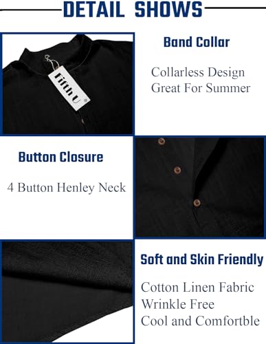 Image of Men's Kurta || Chinese Collar Long Sleeves || Straight Hip Length Kurtas || Short Kurta for Men || for Festival || Function || Occasion Wear Fancy Kurta for || Best Gifts for Mens