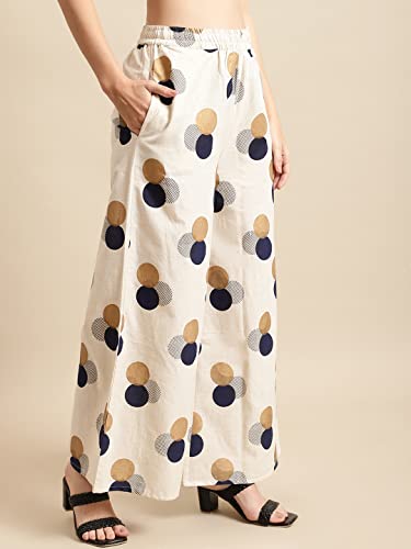 Image of Pistaa's Women's Regular Fit High Rise Palazzo