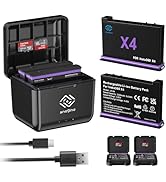 Anegine Insta360 X4 対応 バッテリー 急速充電器セットインスタ360X4 バッテリー2個 2500mAh Type C充電ポートバッテリ同時充電可能 Ins Amazon.co.jp: Anegine Insta360 X4 バッテリー 充電器 セット