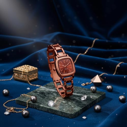 Image of Designer Stylish Watch Elegant Classic Casual Wrist Watch Square Small Face Ultra Slim Ladies Watches
