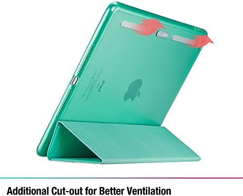 iPad mini 4 Case, ESR [Corner/Bumper Protection] Smart Cover Case with Soft TPU Bumper and Auto Wake/Sleep Function for iPad mini 4 2015 Version (Ming Blue)