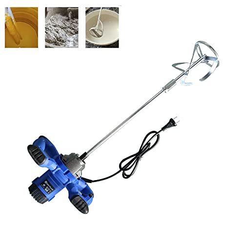 Mezclador de Mortero de 2600 W, mezclador de pinturas de humor eléctrico con 6 velocidades para yeso mortero y pintura cemento