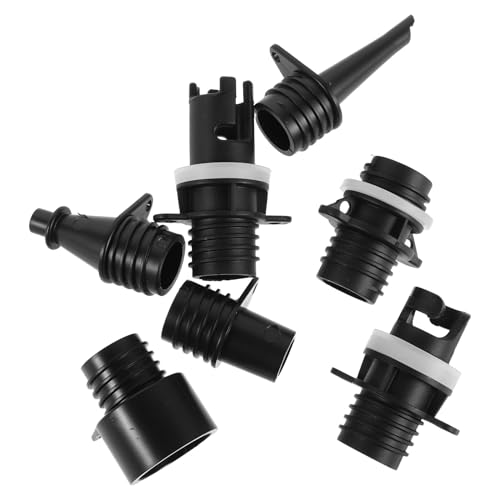 Veemoon Adaptador de Bomba de Aire para Kayak Inflable y Paddle Surf, Kit de 7 Boquillas Aplicables para Inflables, Sellado Seguro y Compatible con Botes y Tablas de Paddle,