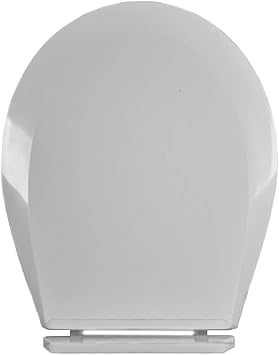 Toilet seat,Toilet seat Soft closeSquare Toilet Seat Soft Close with Easy Quick Release Top Fix Adjustable Hinges, Easy Installation, White Soft Close Toilet Seats,04a