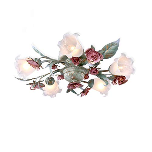 Pastoral Floral Deckenleuchten 3/5/8 Arm Unterputz Deckenleuchte Französisch Romantische Deckenleuchte Für Wohnzimmer Schlafzimmer Esszimmer
