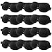 12 PCS 3D Blackout Sleep Masks, 3D Eye Mask, Lightweight Knitted Fabric Sleeping Blindfold with Zero-Pressure Eye Space, Adjustable Elastic Strap, Eye Cover for Men Women Travel Side Sleepers