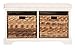 Safavieh American Homes Collection Freddy Distressed White Wicker Storage Bench