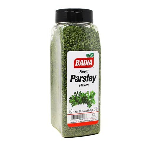 Badia Parsley Flakes, 3 oz – Fresh Aromatic Herb for Cooking, Garnishing & Seasoning