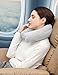 LEISIME Twist Memory Foam Travel Pillow for Neck, Chin, Lumbar and Leg Support - for Traveling on Airplane, Train, Bus or at Home - Adjustable, Bendable Roll Pillow with Washable Soft Cover (Grey)