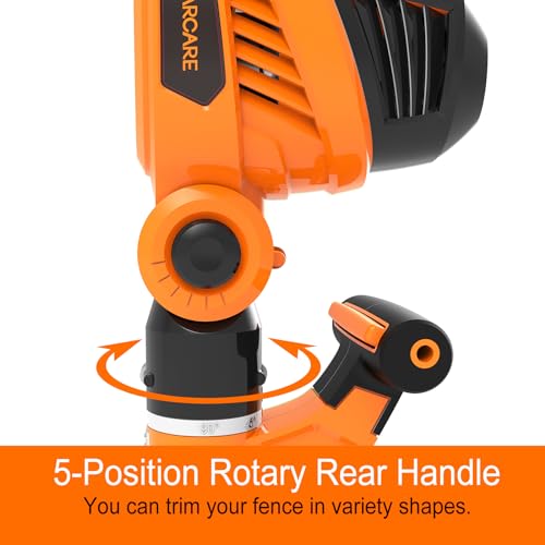 image for GARCARE 2 in 1 Electric Hedge Trimmer, Corded 4.8A Pole Hedge Trimmer 