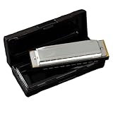 Blues Harmonica - Guía de autoestudio para principiantes con 10 agujeros en C para hombres y mujeres (plata)