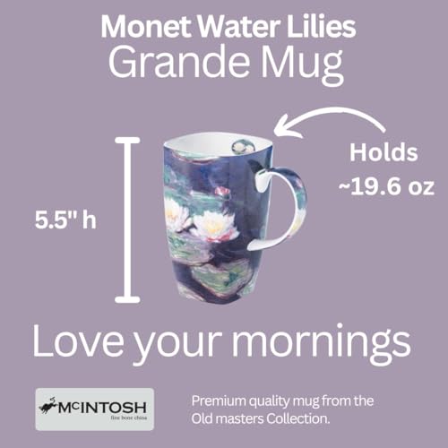 Taza grande McIntosh Claude Monet 580 ml con caja miniatura 4