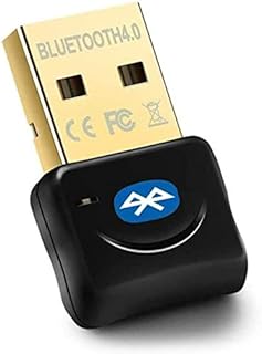 Bluetooth 4.0 USB Dongle Adapter - Maxesla Wireless Bluetooth Transmitter Receiver for Windows 10/8 / 7 / Vista/XP Laptop PC for Bluetooth Speaker, Headset, Keyboard, Mouse, Game Controller Black