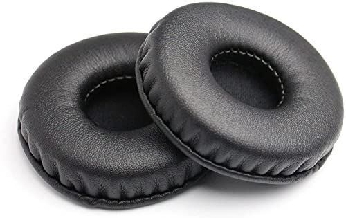 2 Pares de Almohadillas Redondas para los oídos de 85 mm Almohadillas universales de Repuesto para los oídos Cojines para los oídos de Espuma viscoelástica de Cuero proteico Premium Cover