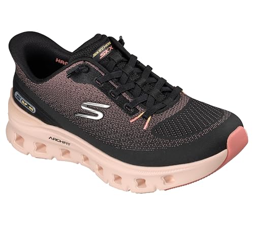 Skechers Sneaker da Donna Arch Fit Glide-Step PRO, Bkcl Nero Corallo, 35.5 EU
