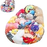 Organisation sans effort : la housse de pouf en PVC transparent permet aux enfants de trouver et d'accéder rapidement à leurs jouets, gardant l'aire de jeu organisée et pratique pour les parents qui apprécient le tri efficace tout en conservant une esthétique minimaliste moderne dans les espaces de vie