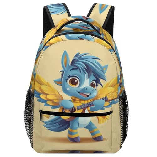 Sac à dos cheval dessin animé pour enfant : le cartable scolaire idéal pour la rentrée des ados