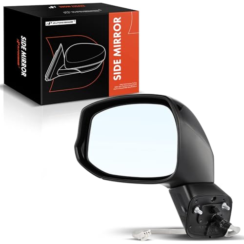 A-Premium Driver Side Power Door Mirror Compatible with Honda Civic 2012 2013 - Non-Heated Manual Folding Black Outside Rear View Mirror