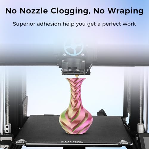 Image of Sovol Silk PLA Filament 6KG Kit, Silk Tri Color & Dual Color Co-Extrusion PLA Materials, Shiny Multicolored Fast Change Rainbow 3D Printer Filament, 1.75mm 1kg / 2.2lbs + /-0.03mm