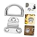 Abaodam Grade Stainless Steel d Ring Anchor Heavy Duty Boat Tie Down Pad Eye for Trailer Boats