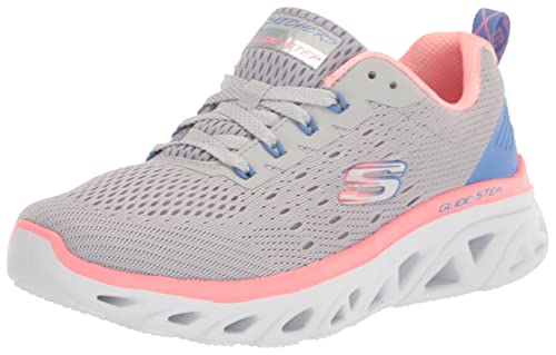 Skechers Sport Women's Women's Fresh Charm Sneaker, LGMT=Light Grey Multi, 8