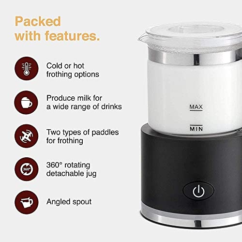 JHBNOIUKJS 550W Leche Frother, vaporizador de Leche con funcionalidad de Leche Caliente y fría, Espuma automática… - Imagen 8