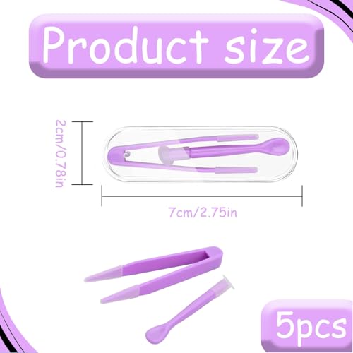 5 Stück Kontaktlinsen Einsetzhilfe,Kontaktlinsen Entfernen,Kontaktlinsen Entferner Weiche Linsen,Kontaktlinsen Pinzette,Kontaktlinsen Einsetzhilfe Weiche Linsen Für Unterwegs