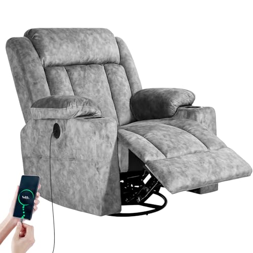 LAFWELL Medium Swivel Rocker Massage Recliner