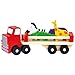 Produktbild Bino Holz LKW mit Tieren, Spielzeug für Kinder ab 1,5 Jahre, Kinderspielzeug (6-teiliges Motorikspiel mit exotischen Tieren & abnehmbarem Anhänger, zur Förderung kindlicher Fähigkeiten), Mehrfarbig