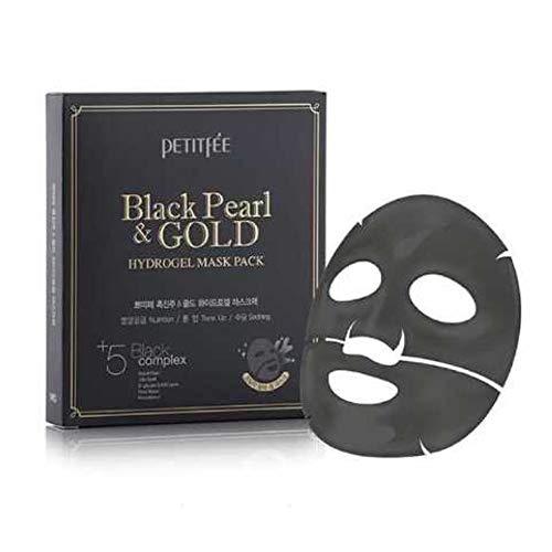Preisvergleich Produktbild Petitfee Black Pearl & Gold Hyrogel Mask Pack (5 Sheets)