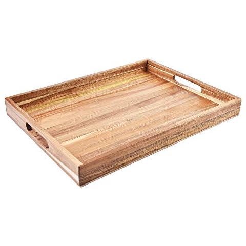 ZESPROKA Acacia Wood Serving Tray Cover