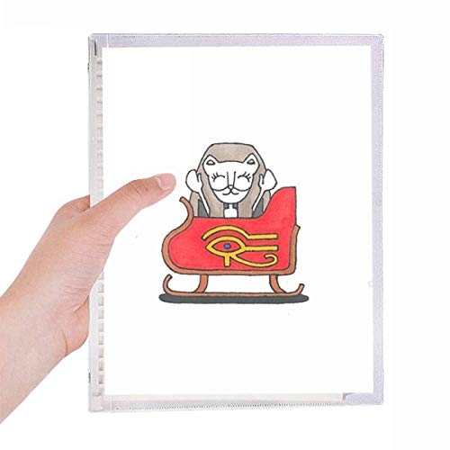 Carnet de Noël Carnet Bastet Egypt rechargeable à feuilles en spirale format A5