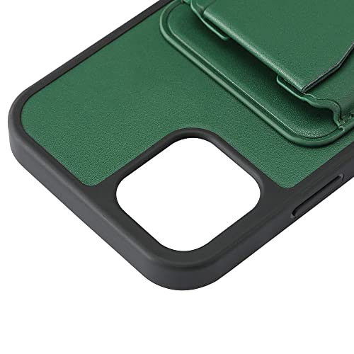 Étui de carte d'insertion de support en PU bleu pour iPhone 13 12 11 Pro Max - 7