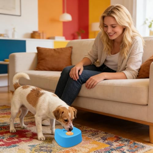 Bol de léchage pour chien debout avec socle stable en silicone