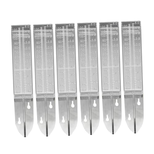 FUNOMOCYA 6 Pcs Garden Rain Gauge Accurate Rainfall Measurement Tool Decorative Rain Meter for Deck Yard Weatherproof Rain Gauges Rain Gauge Tube