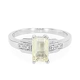 GLÄNZENDER KUNZIT SILBERRING - Dieser fein gearbeitete, rhodinierte Ring aus 925er Sterlingsilber verbindet langlebigen Glanz mit funkelnden Zirkonen, ideal für Einsteiger und Schmuckliebhaber.