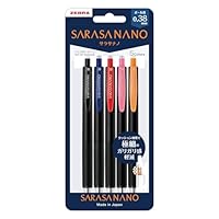 Amazon.co.jp: ゼブラ ジェルボールペン サラサナノ 0.3mm 5色セット