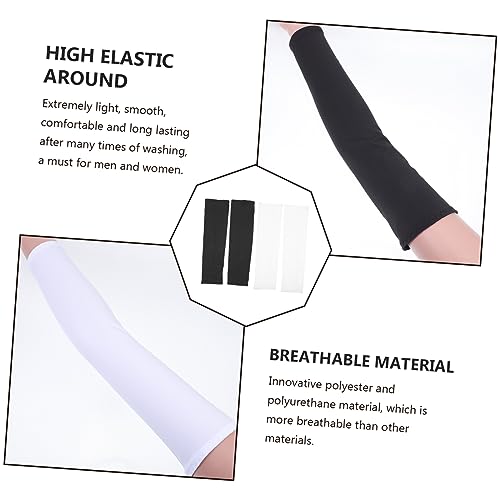 YARNOW 2 Peças De Proteção Solar Braço Acessórios Brancos Manga De Braço Para Proteção Solar Acessór