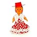 Folk Artesanía Muñeca artesana de 15 cm con Vestido Regional típico Andaluza...