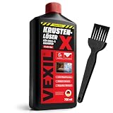 VEXIL Backofenreiniger EXTRA STARK + Pinsel – Doppelter Wirkstoff gegen Eingebranntes – hochkonzentriertes Haftgel – Grillreiniger & Fettlöser – für Backofen & Grill – 750 ml – Made in Germany