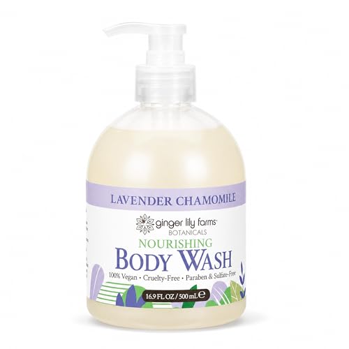 Image of Ginger Lily Farms Botanicals Body Wash, 16.9oz, Lavender Chamomile
