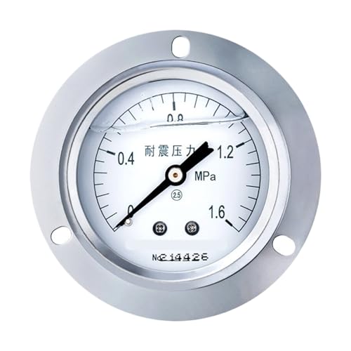 Manómetro de acero inoxidable YTN-60ZT axial con escala 0-0.25MPa