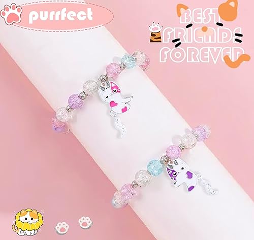 DOYYCA Friendship Bracelets Cute Magnetic Matching Charm Beaded Best Friend Bracelet BFF Bracelets for 2 Girls Women3