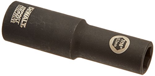 DEWALT DW22852 7/16-Inch Impact Ready Deep Socket for 1/2-Inch Drive