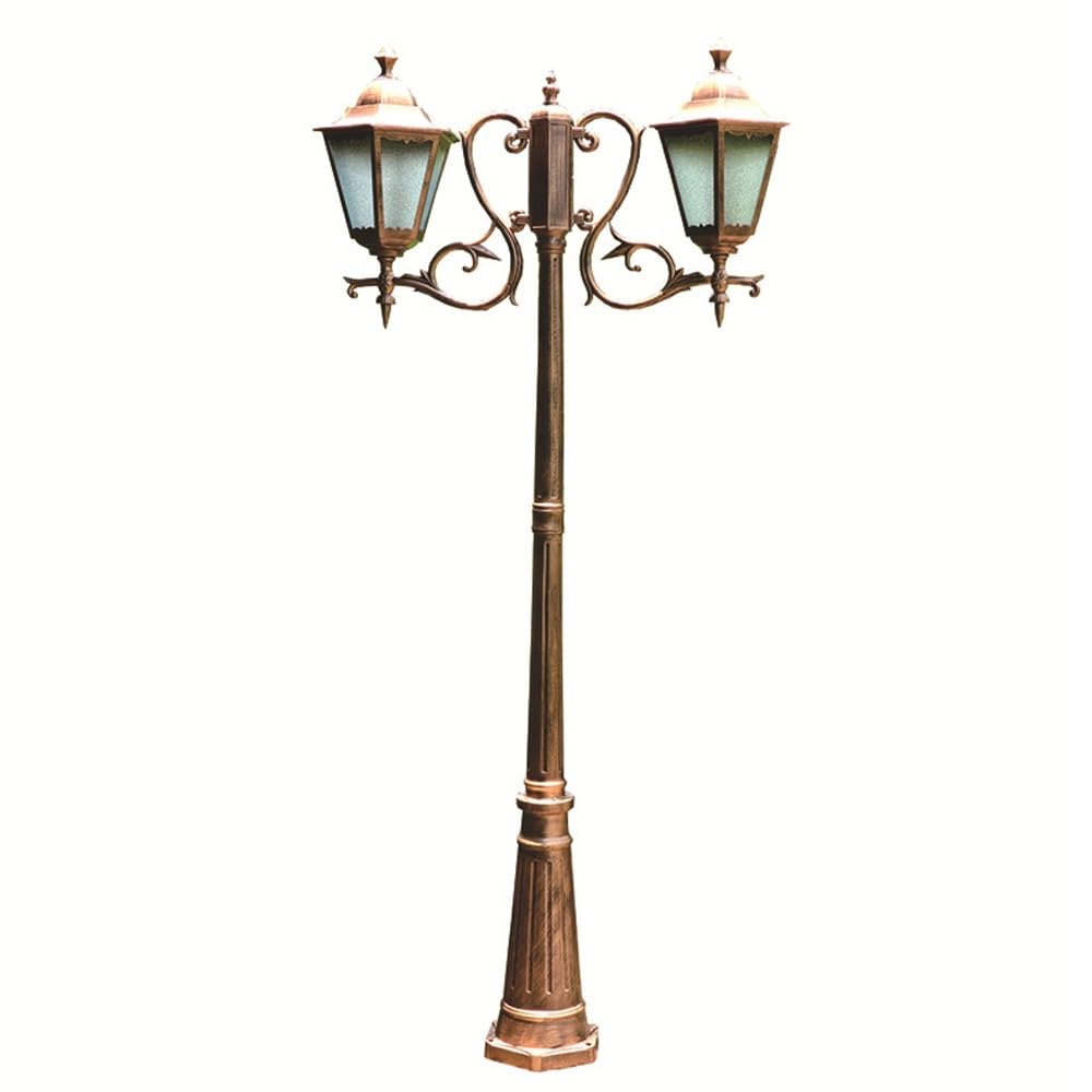 Wysoka Lampa Na Słupie Mosiężnym, Wodoodporna Lampa Na Słupie, Oświetlenie Zewnętrzne Do Ścieżek Ogrodowych,H:118.1inch/300cm