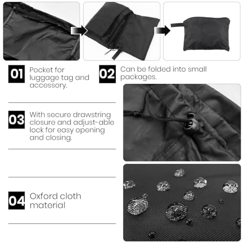 Image of SNOWIE SOFT Travel Bag for Folding Baby Stroller 600D Oxford Waterproof Dust-Proof Organizer Bag Multipurpose Storage Bag for Folding Pram, Baby Car Seat Stroller- Pack of 1