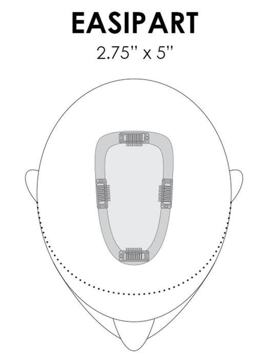 Miniatura 8 de Easihair Easipart HD 18 pulgadas de longitud, color FS63027, trufa de torfa, resistente al calor, clip sintético, 1 pieza voluminizadora,