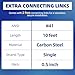 Patioer #41 Roller Chain 10 Feet for Electric Gate Openers with 2 Connecting Links, Carbon Steel Chains for Automatic Sliding Gate Opener Operator Garage Hanger Door Go Karts ATVs Dirt Bikes