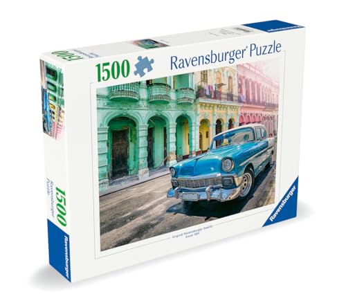 Puzzle 1500 pièces : Les voitures de Cuba Ravensburger France - vue 7